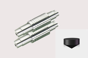 BN-S20 Solid CBN inserts process the grooves of high speed steel rolls