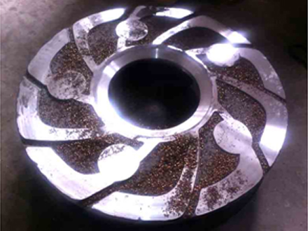 machining impeller with BN-K1 solid cbn inserts