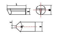 Carbide Notching Tools drawing from Halnn Carbide Notching Tools drawing from Halnn